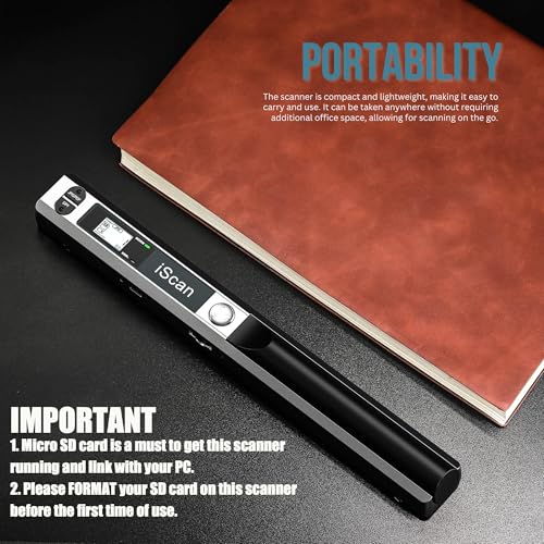 Wireless A4 Document Scanner with 16GB Card V833