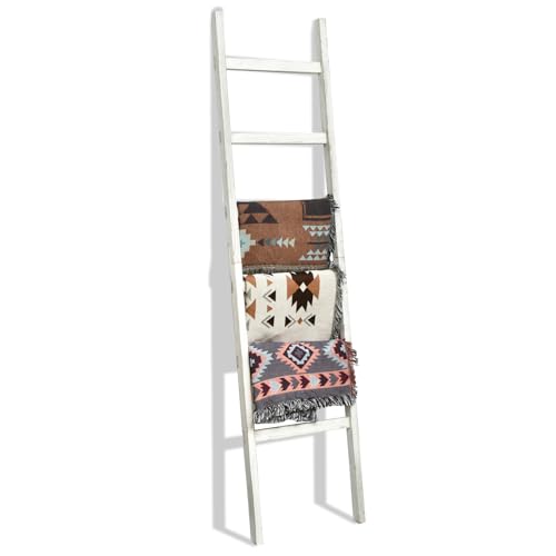 Black 6.4ft Wooden Blanket Ladder X965