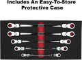 5 pc Extra Long Flex Head Ratcheting Wrench Set W3489