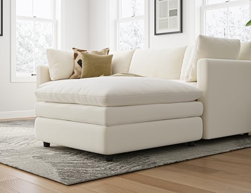 L Shaped Sectional Couch with Ottoman 4 Seats Sofa Y4012