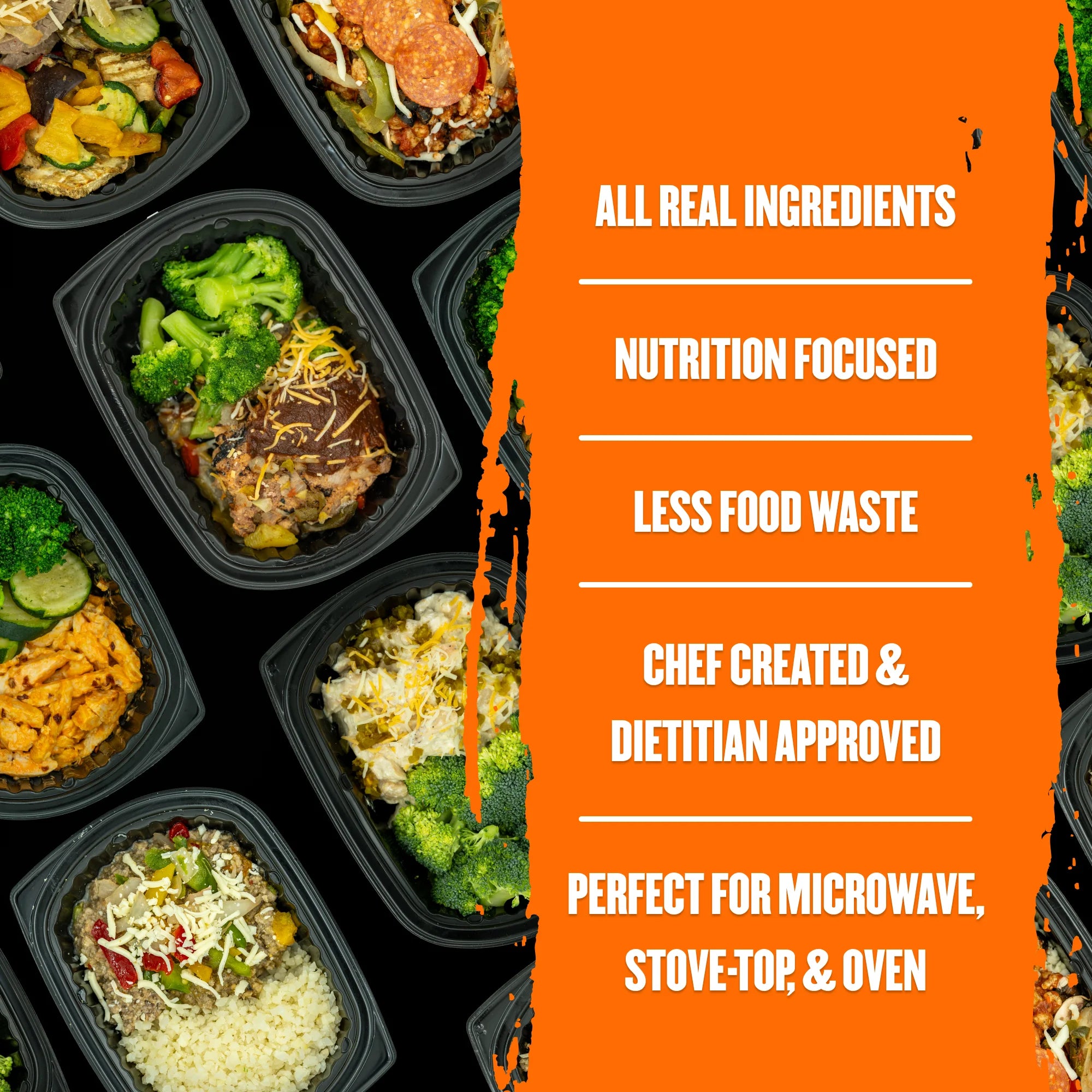 6 Frozen High Protein Meals V74779