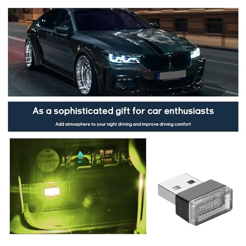 4 PCS USB LED Car Interior Atmosphere Lamp B1472