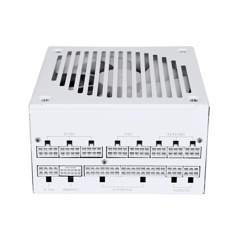 850w White ATX 3.0 PCIE 5.0 80Plus Platinum Full Modular Power Supply P120