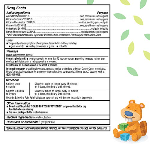 125 Count Baby Daytime Soothing Tablets H6881