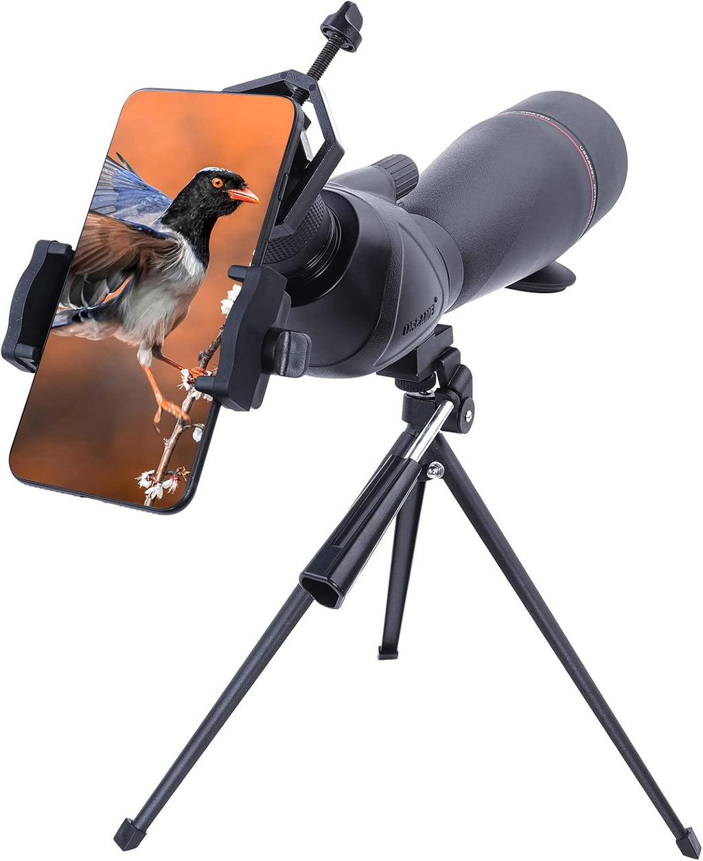 20-60x80 Waterproof BAK4 Spotting Scope with Tripod E116