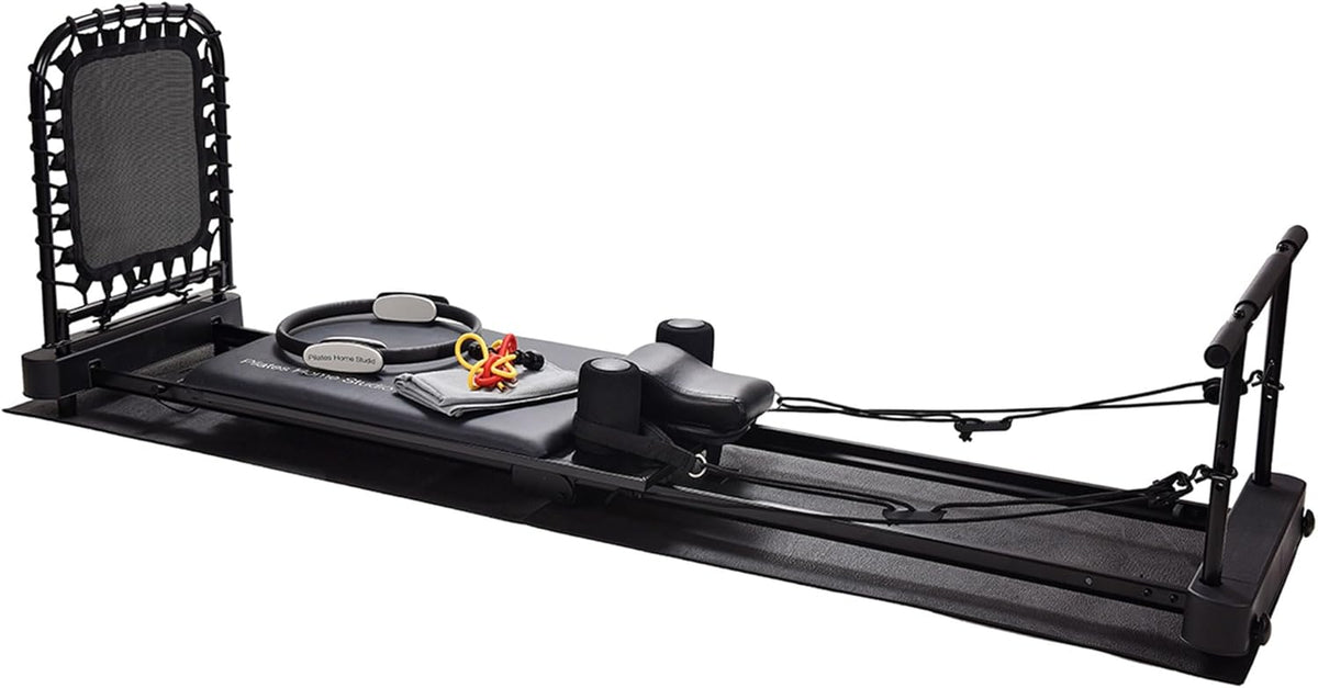 Black Foldable Pilates Reformer Y5615