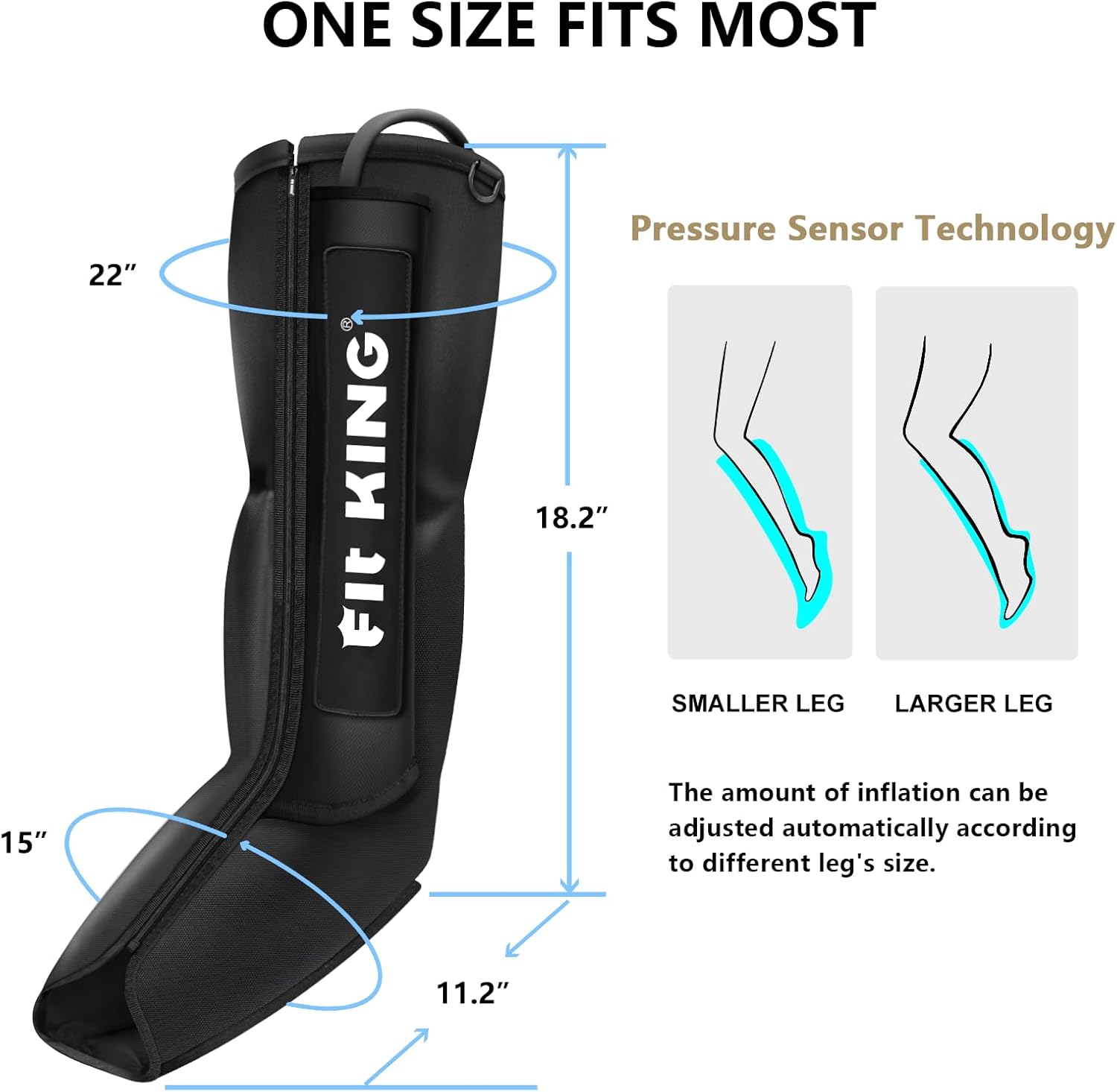 Leg Compression Boots Massager for Foot and Calf Recovery U55579