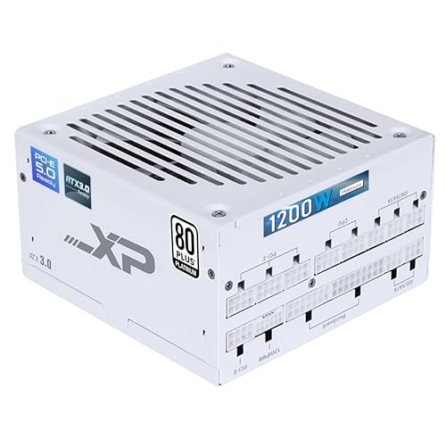850w White ATX 3.0 PCIE 5.0 80Plus Platinum Full Modular Power Supply P120