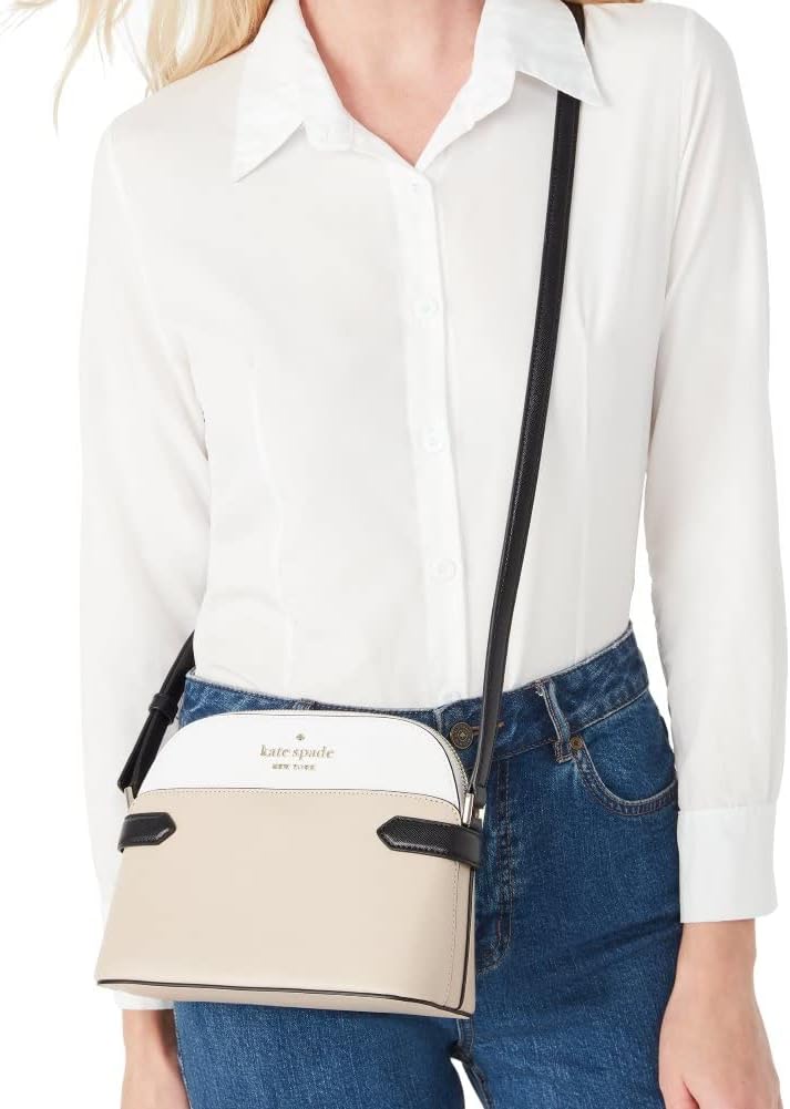WARM BEIGE MULTI Saffiano Leather Crossbody Bag K8837