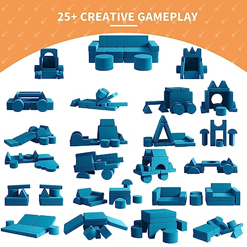13PCS Modular Kids Play Couch (Blueberry, L) I4581