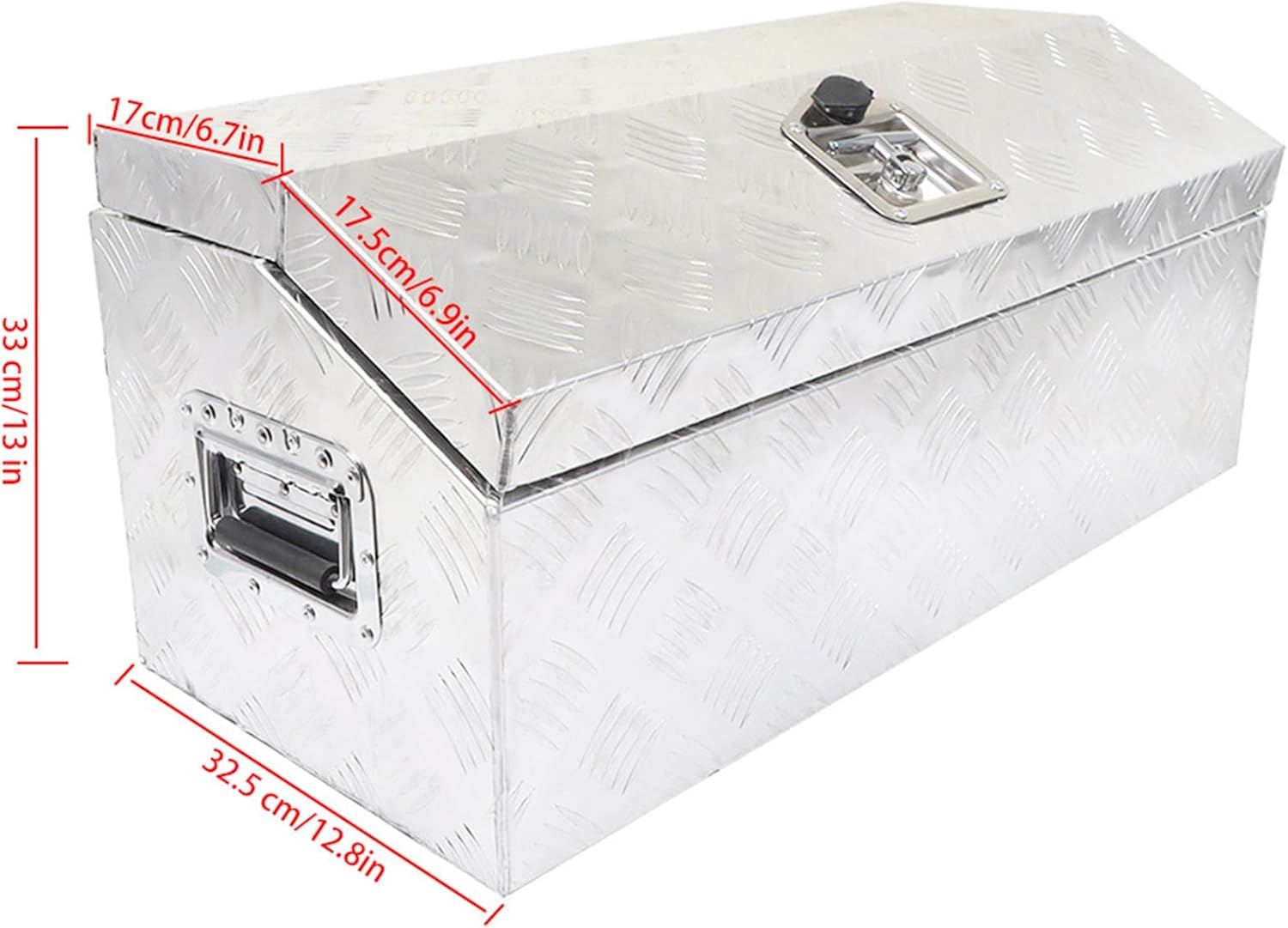 Silver Aluminum Pickup Truck Bed Tool Box T110