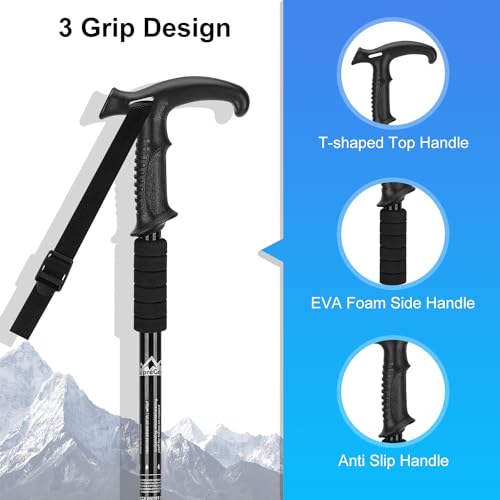 2 Pack Lightweight Aluminum Trekking Poles Y5194