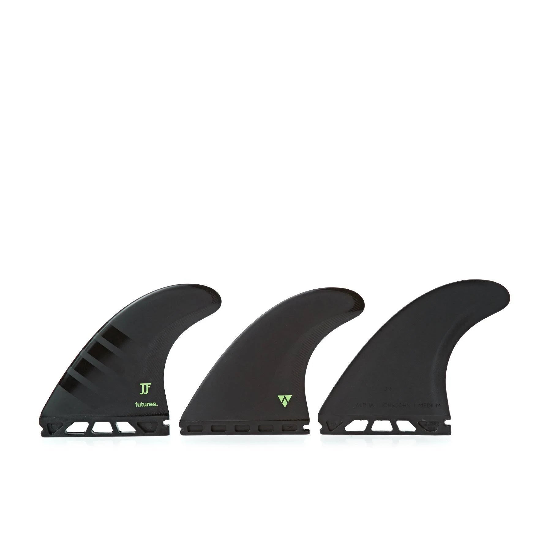 Carbon/Green Medium Thruster Fin Set I20480