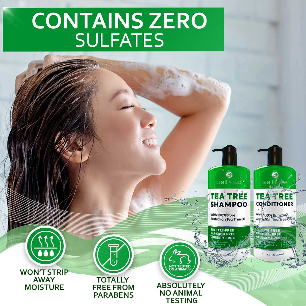Tea Tree Oil Shampoo and Conditioner Set T7901