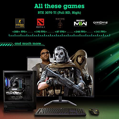 AMD Ryzen 5 5600G 16GB 512GB SSD Desktop Gaming Computer P325905