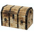 Large Wooden Pirate Trunk with Lockable Latch K8554