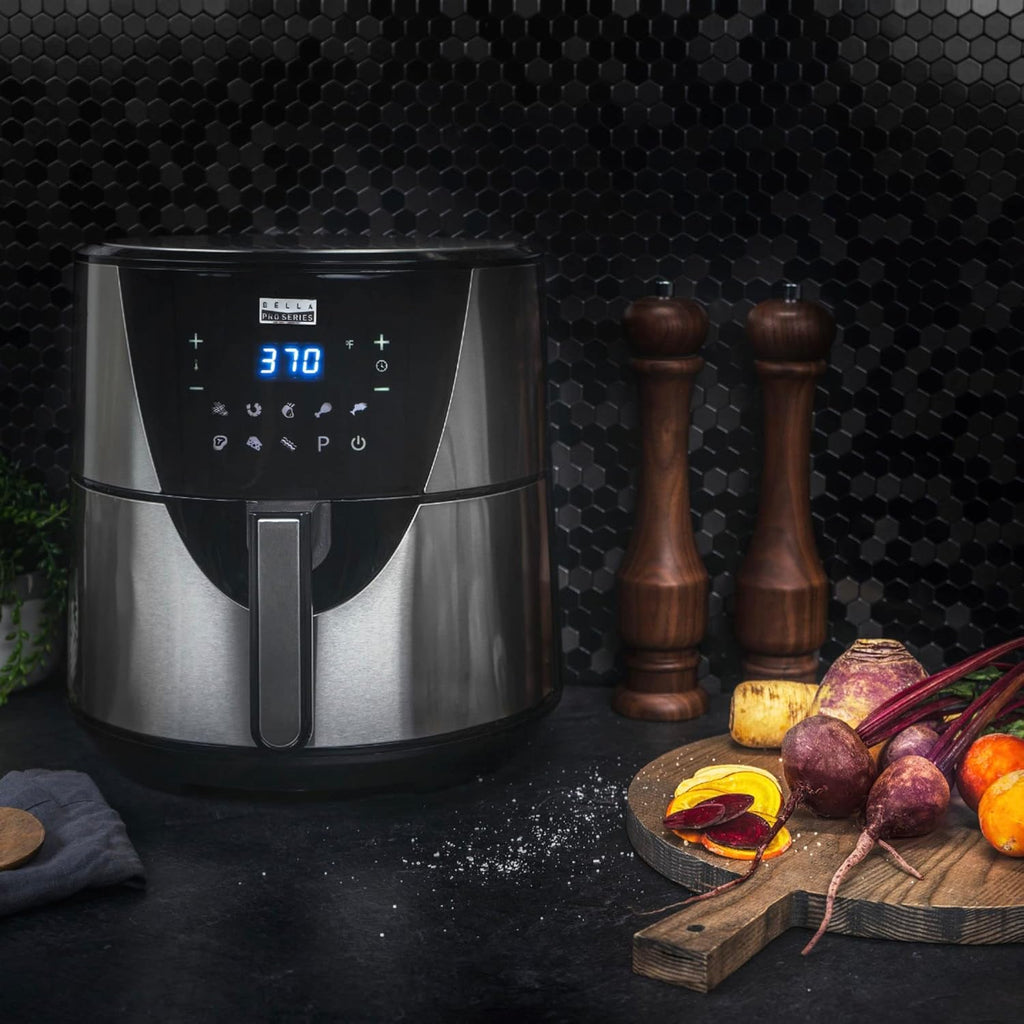 8qt Touchscreen Digital Air Fryer, Stainless Steel W98334