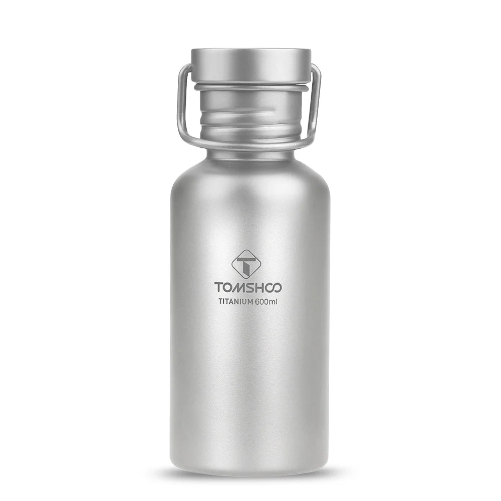 600ml Full Titanium Water Bottle with Extra Lid Ultralight P617968