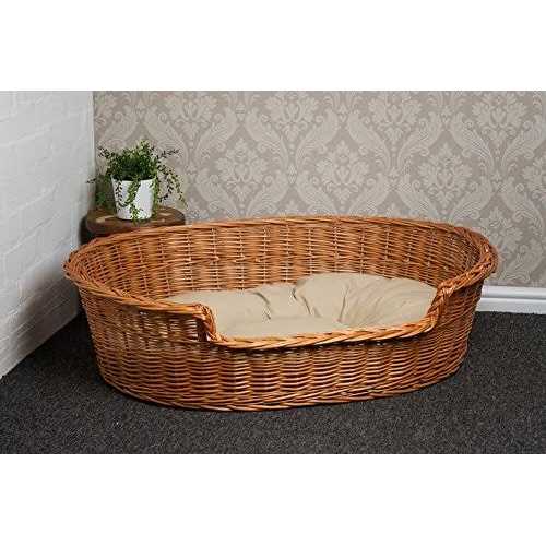 Wicker Dog Bed Basket U3299