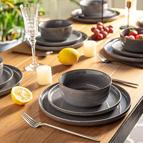 12pc Stoneware Dinnerware Set, Service for 4 N24031