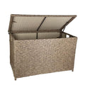 Rustic Brown Handwoven Wicker Storage Trunk, 42.3 Gallon P717236