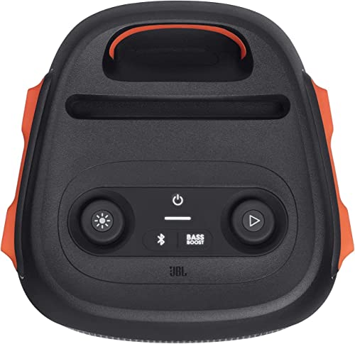 Black Portable Party Speaker with Built-in Lights E14446