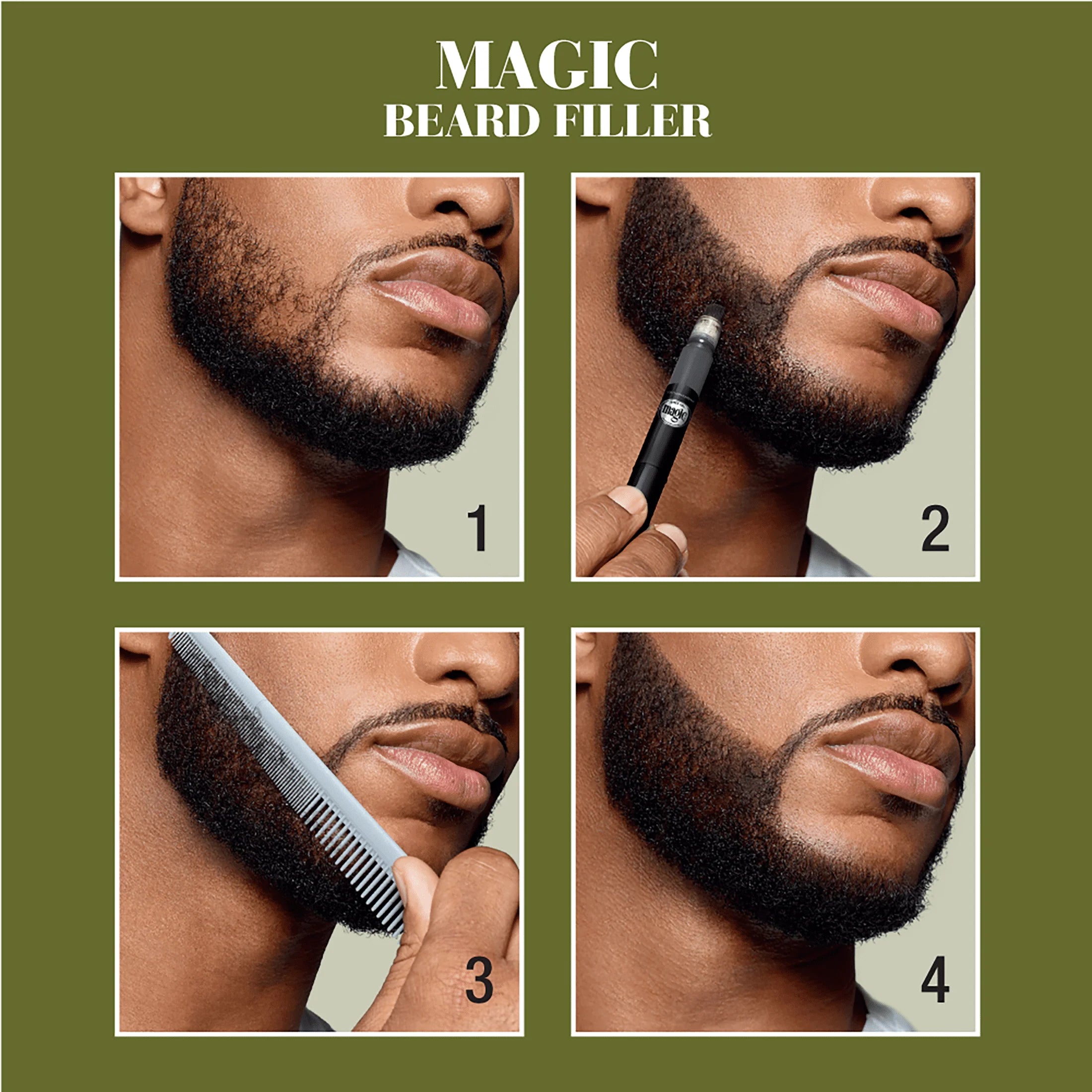 Natural Black Beard Filler, 0.05 fl oz L99408