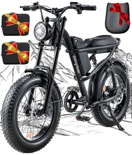 1500W Electric Bike with Full Suspension, 20" Fat Tire, 31.2AH Battery P705235