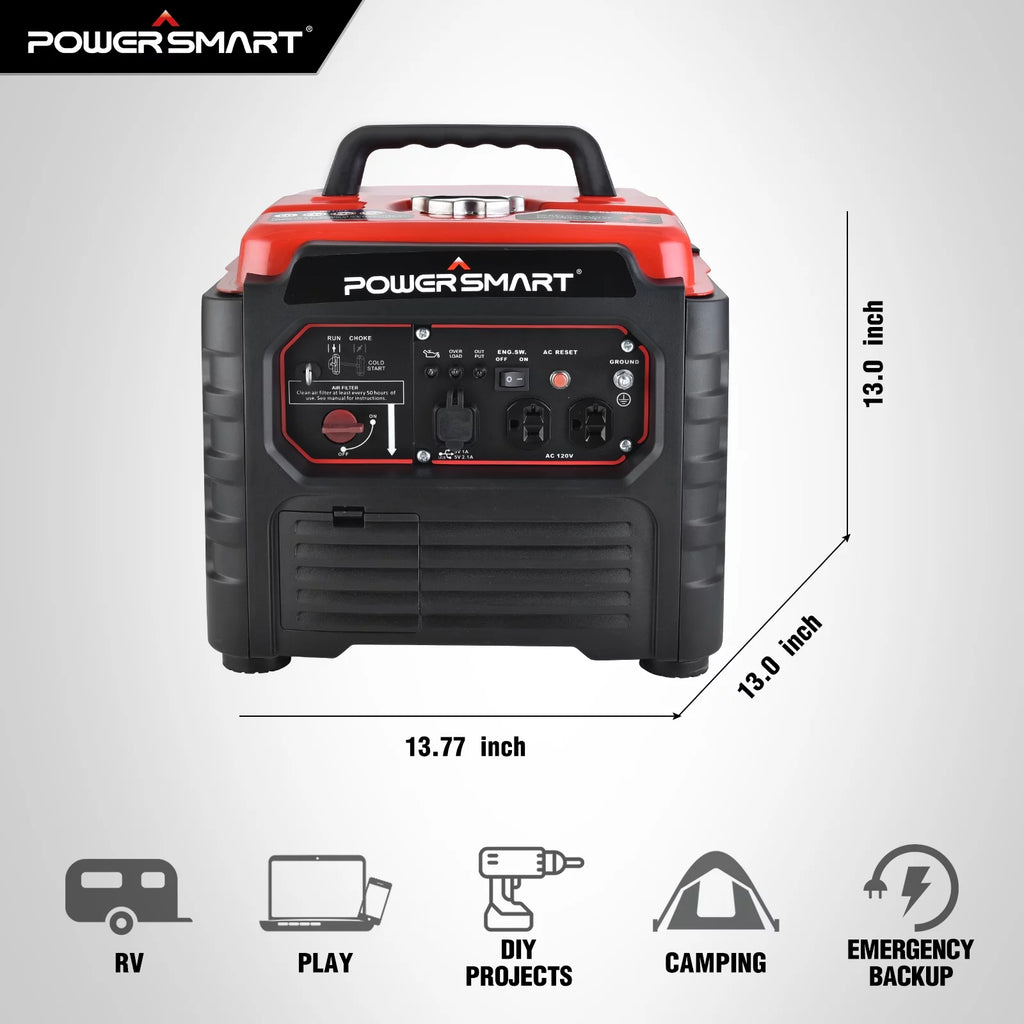 1500 Watt Portable Gas Power Inverter Generator W774