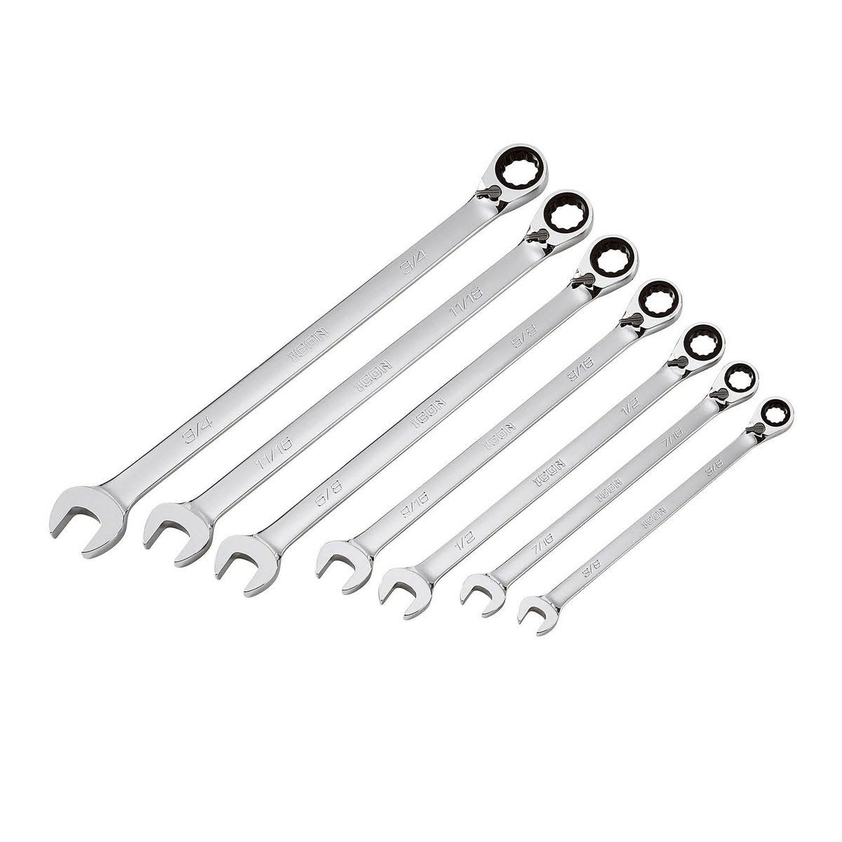 7 pc. Ratcheting Combination Wrench Set H4945