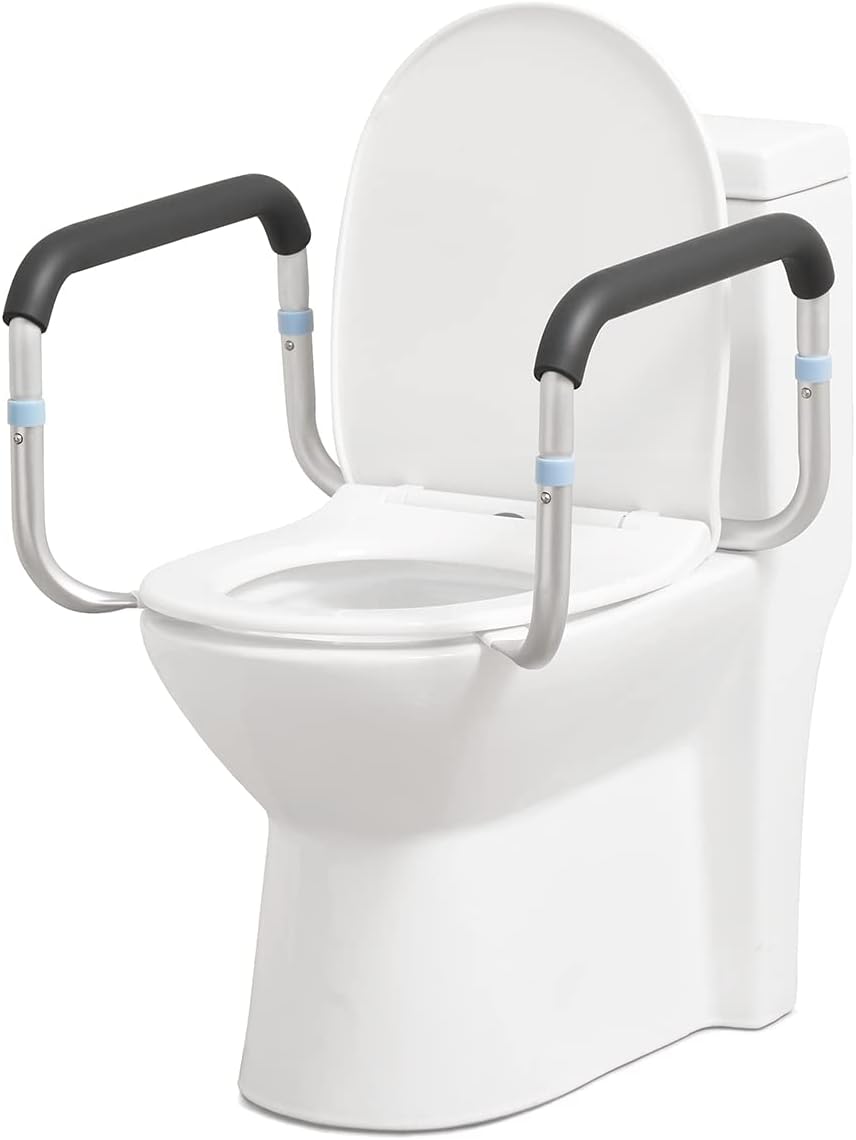 Adjustable Compact Toilet Safety Rail with Hand Rails H3407