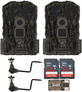 14MP Trail Camera with Video (2-Pack) Bundle with 32GB Memory Card (2-Pack) and USB 2.0 Card Reader (7 Items) W2328