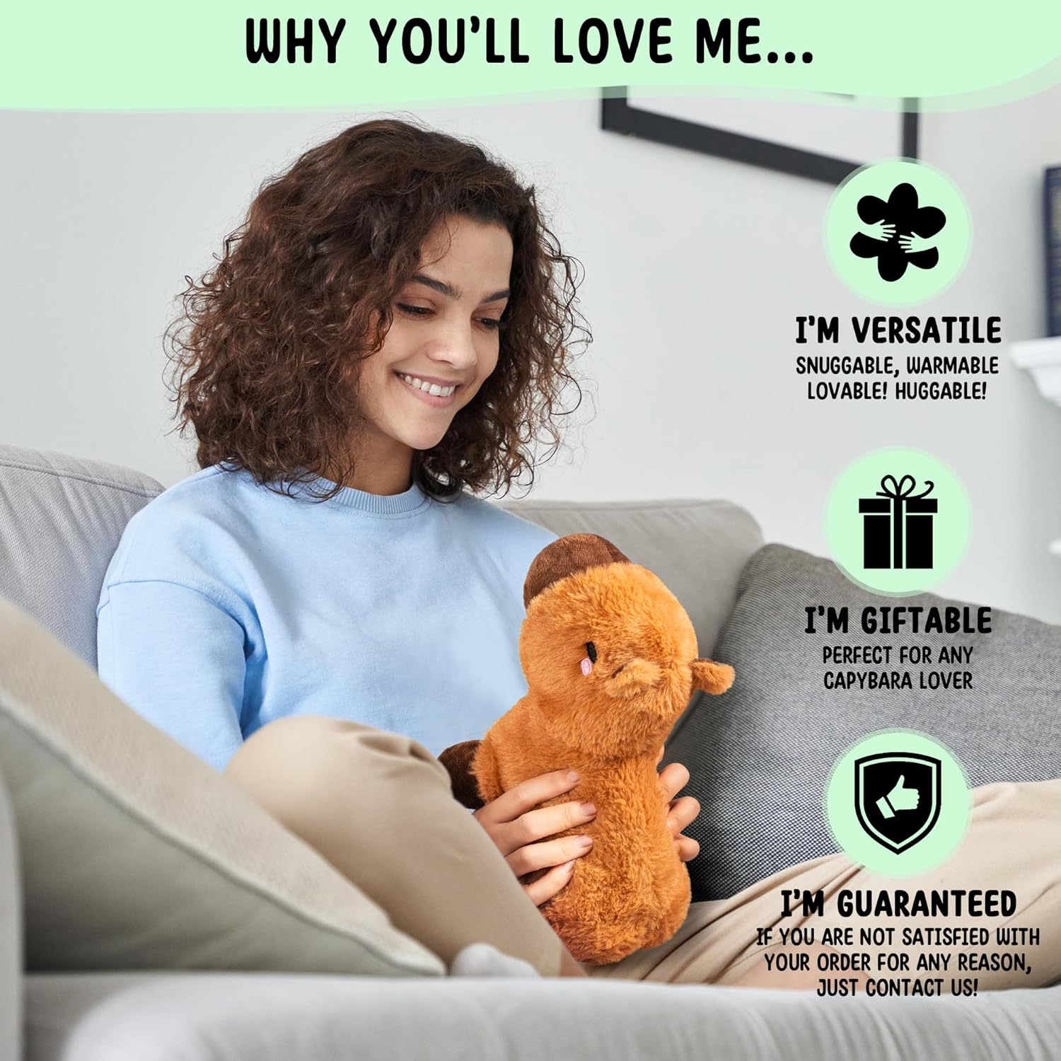 1.5 lbs Unscented Heating Pad Plush Stuffed Animal Q692030