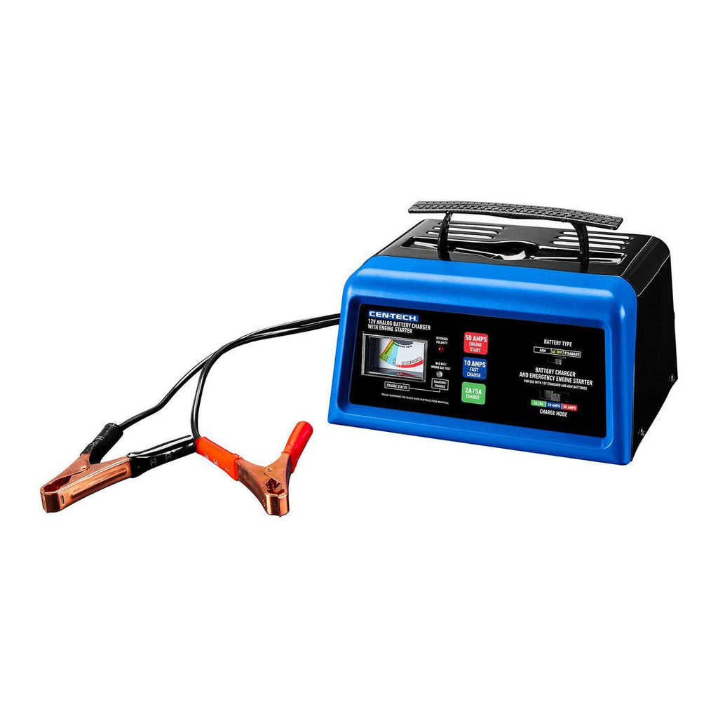 2/10/50 Amp 12V Analog Charger with Engine Start F128854