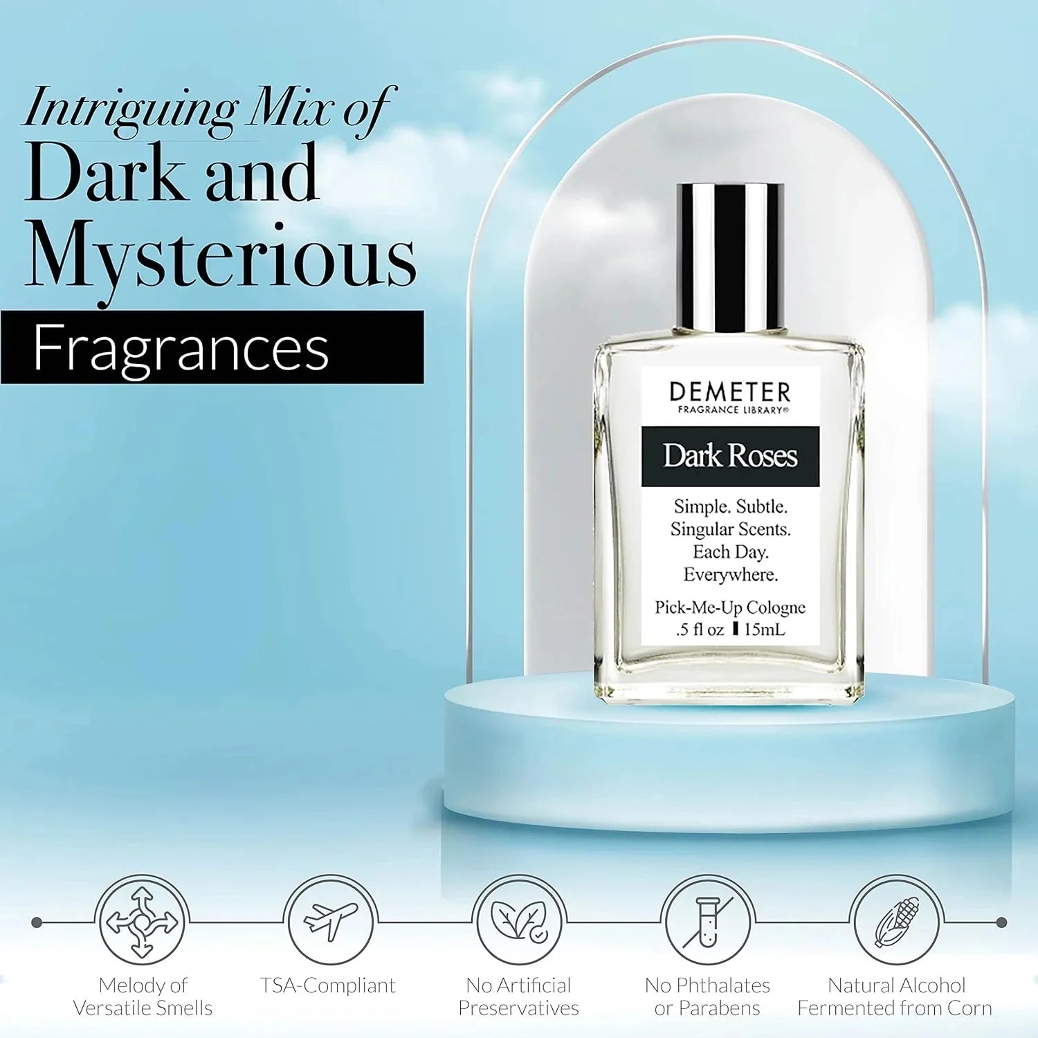 Dark Flowers Miniature Set of 4 Perfume Sampler Set Y41371