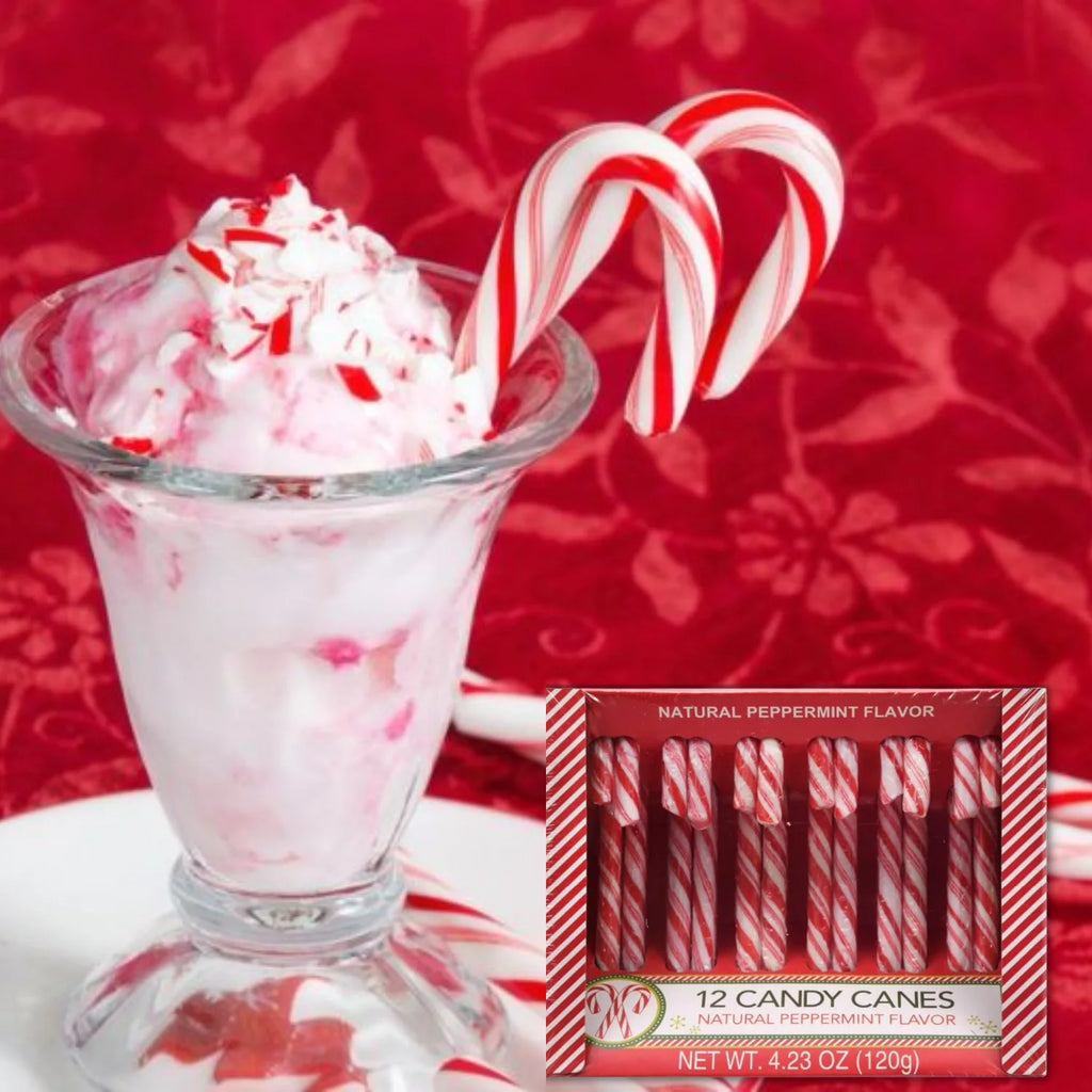 Red & White Peppermint Candy Canes Natural Peppermint Flavor 12pc Holiday Candy per Box Pack of 6 Total of 72ct G840