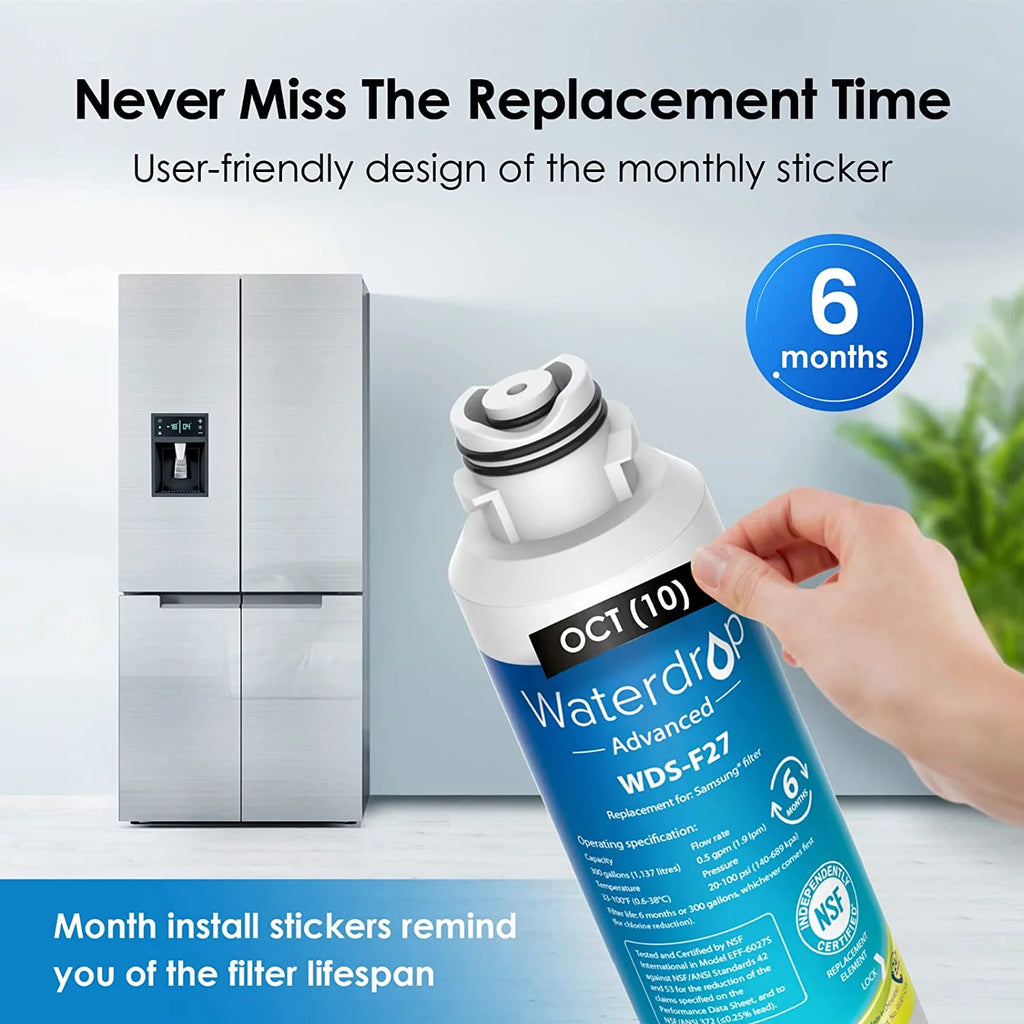 NSF 53&42 Certified Refrigerator Water Filter, 6 Filters I739
