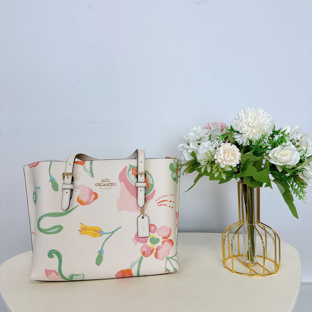 Chalk Multi Floral Print Tote N62850