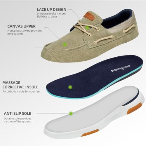 Men's Canvas Slip On Shoes U7028
