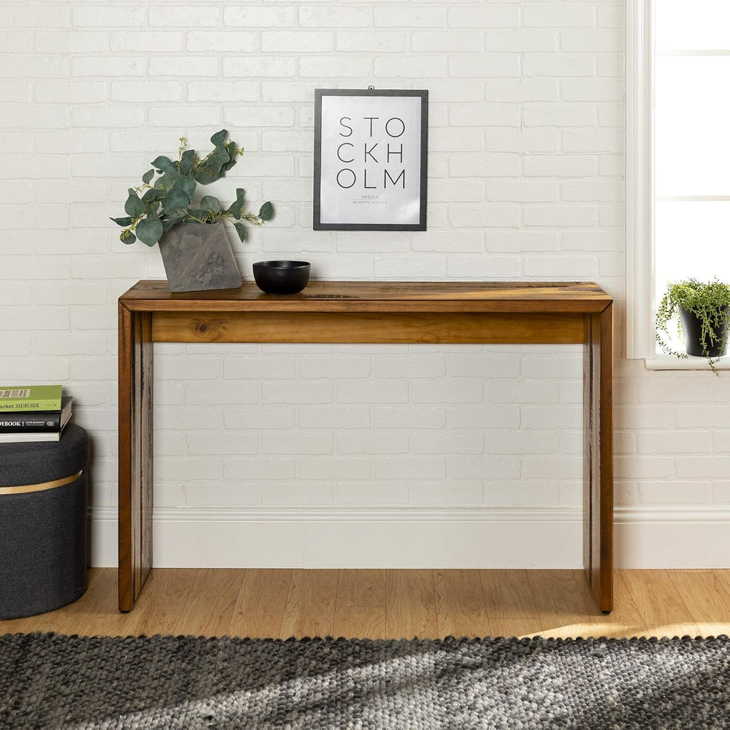 60 Inch Grey Solid Wood TV Stand J78543