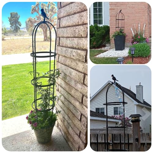 White 1Pack 6ft Round Trellis C11761