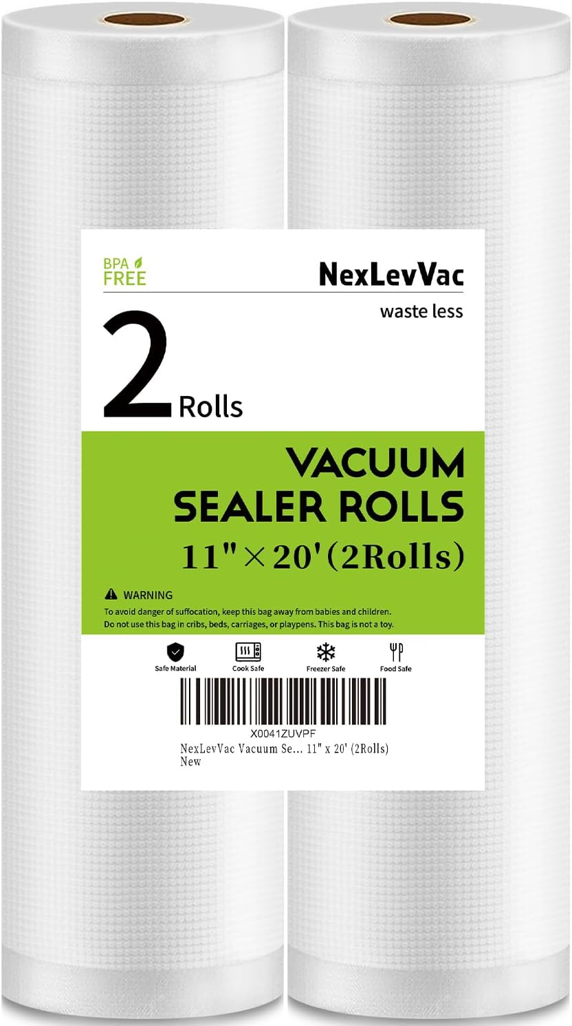 11"x20' Rolls 2 Pack Vacuum Sealer Bags G83572