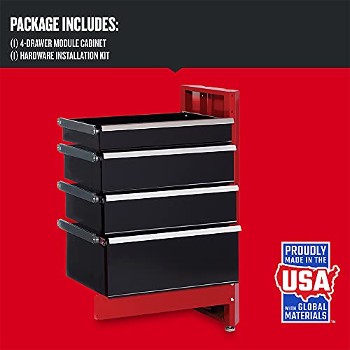 4-Drawer Workbench Storage Module W24666