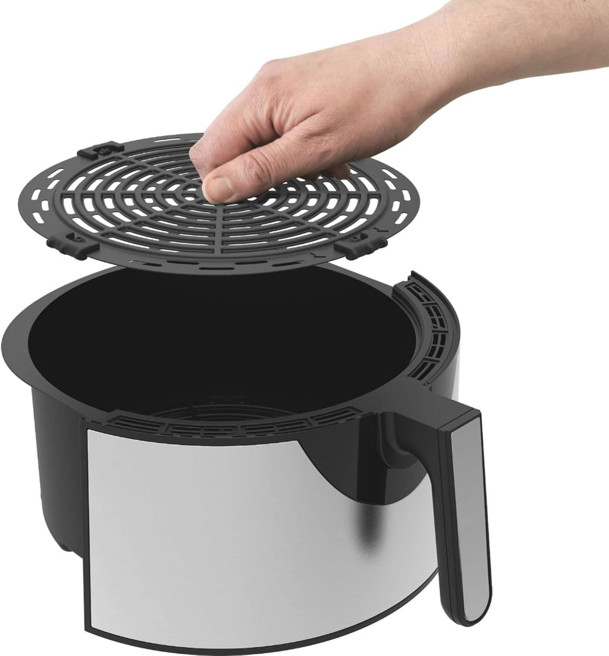 8qt Touchscreen Digital Air Fryer, Stainless Steel W98334