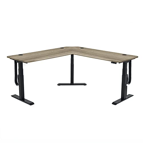 Electric Sit to Stand L-Shape Corner Desk L9634