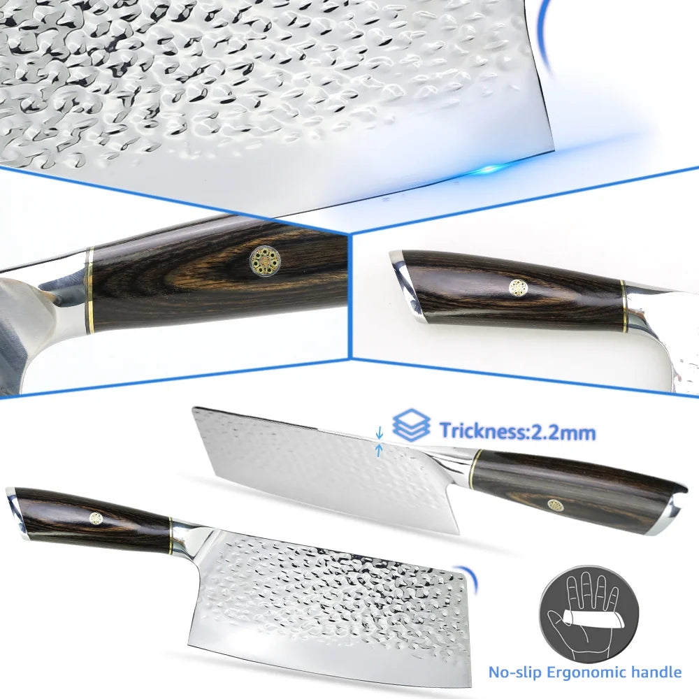 7inch Heavy Duty High Carbon Steel Meat Cleaver G28869
