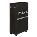 Beige 50L Collapsible Rolling Laundry Hamper N97587