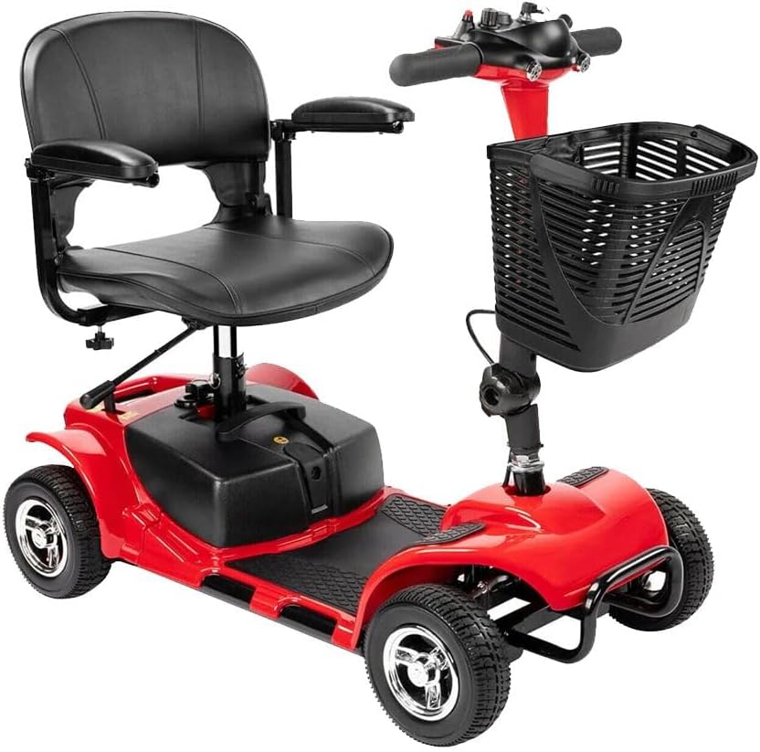 Red Compact Heavy Duty Mobility Scooter Z72191