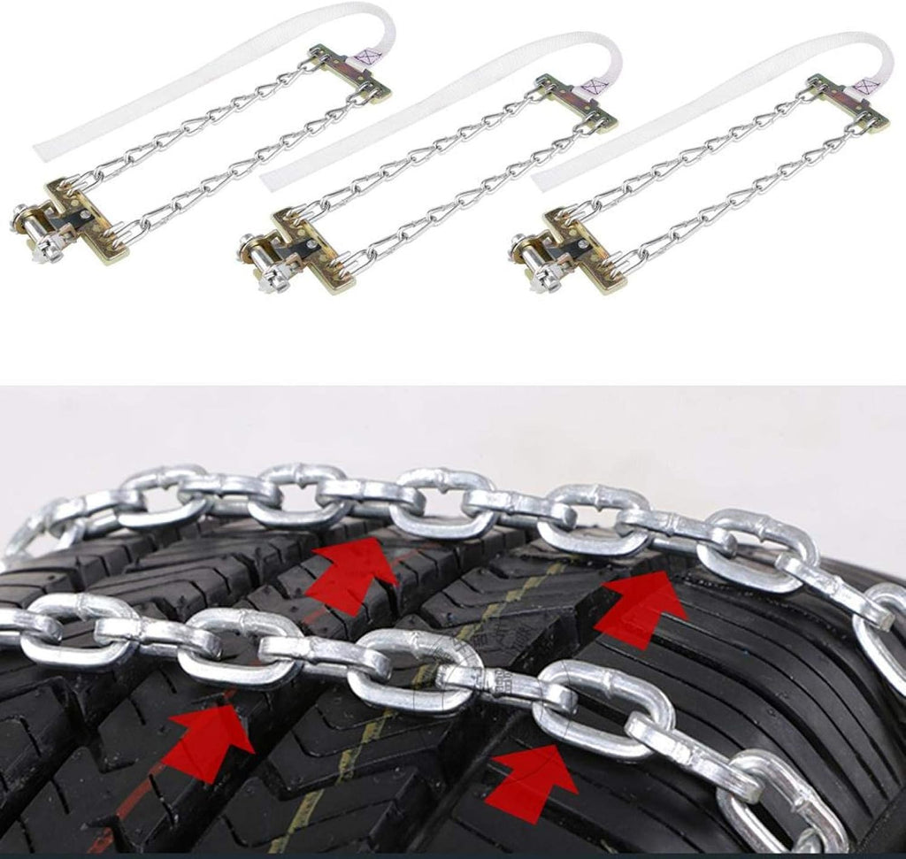 3pcs Anti-Skid Tire Chain for Car Truck SUV O5985
