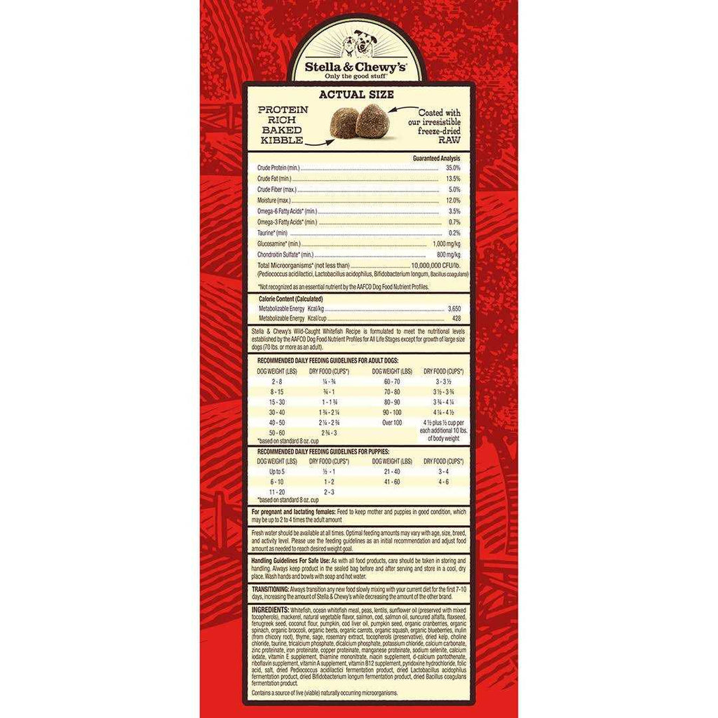 Raw Coated Dog Kibble Wild Caught Whitefish U823